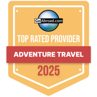 GoAbroad Top Rated Provider 2025 - Adventure Travel