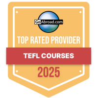 GoAbroad Top Rated Provider 2025 - TEFL Courses