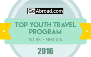 GoAbroad Top Rated Youth Travel Programs of 2016 (Notable Mention)