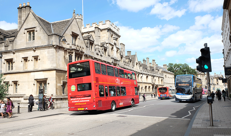 Big Red Bus in England