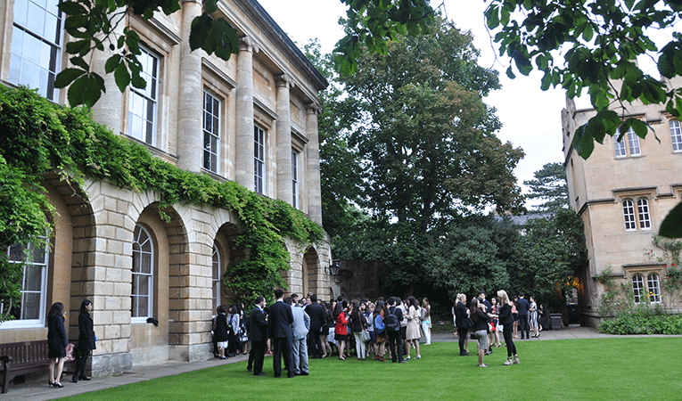 Oxford student reception