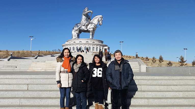 Genghis Khans statue in Mongolia