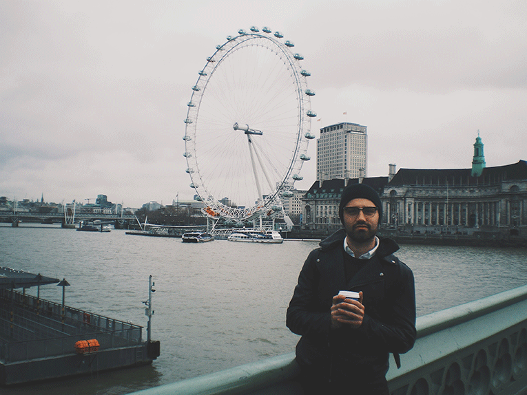 Visiting the London Eye in London, England