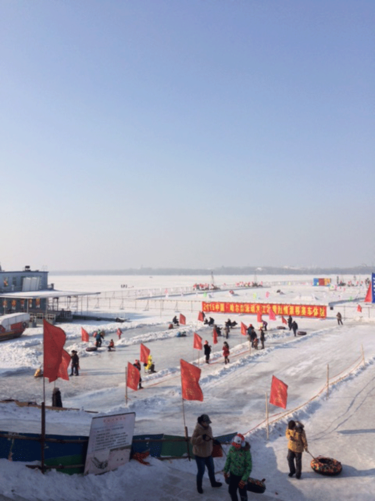 Harbin River during the winter, Harbin, China