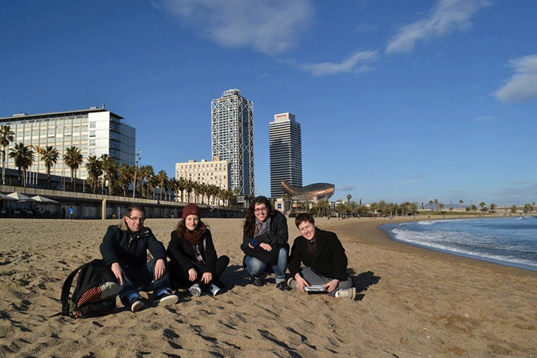 







Students on a beach in Spain