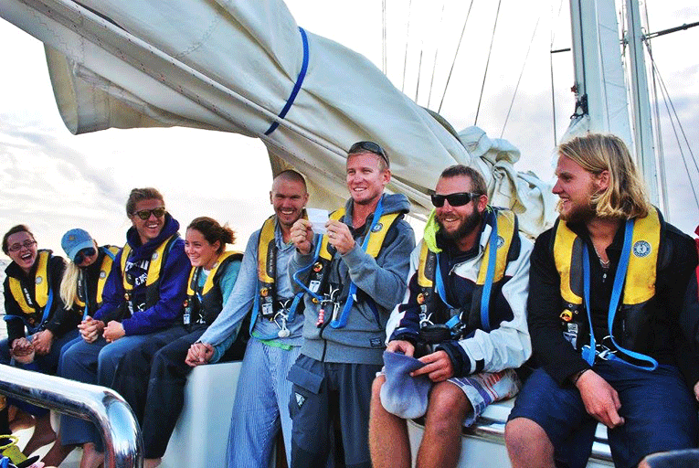 Dinner with the crew