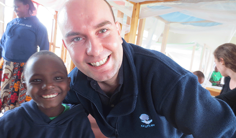 Jon visiting Oyster projects in Tanzania