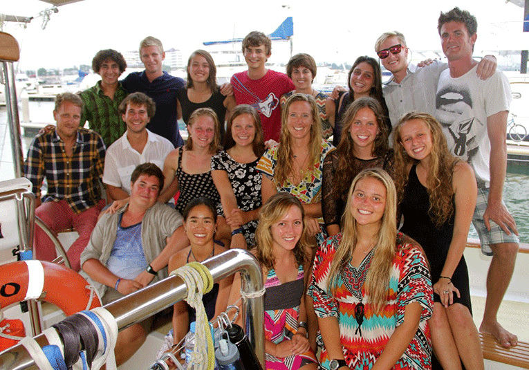 Sea|mester students during a voyage in 2014