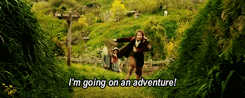Gif, the hobbit, Im going on an adventure!