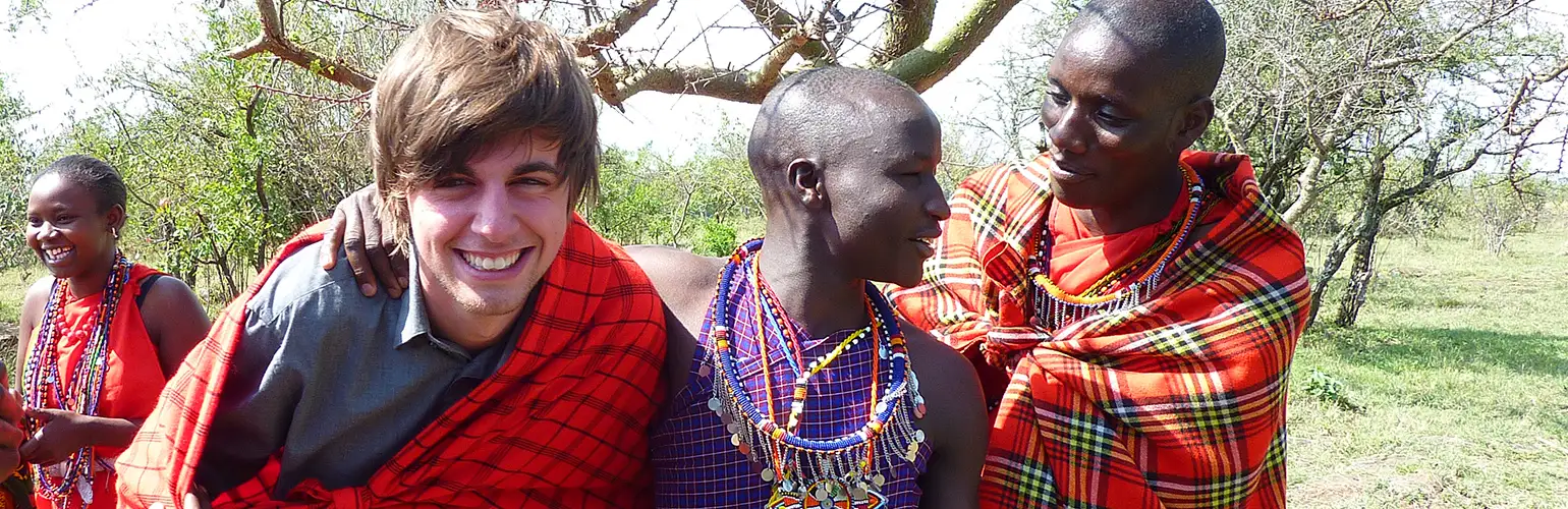 Kaya Responsible Travel participant with the locals