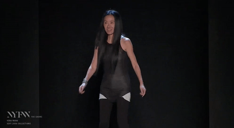 Vera Wang on the stage
