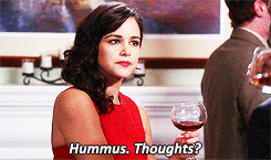 Brooklyn 99 gif, Hummus, thoughts?