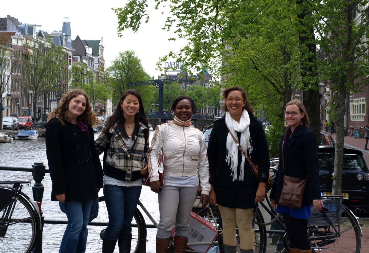 group of students in Amsterdam