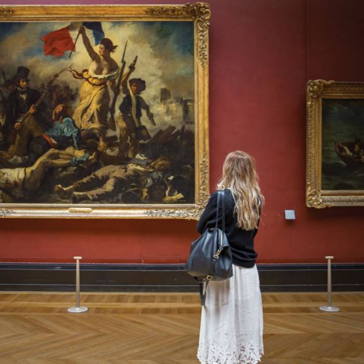 In an art museum in Paris.