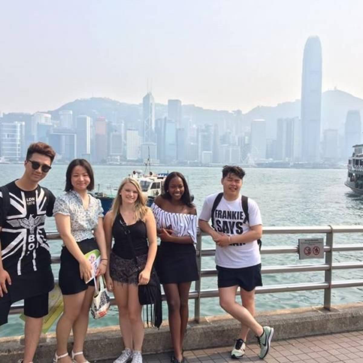 Against the Hong Kong skyline - Absolute Internship Hong Kong