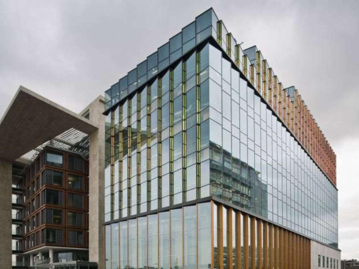 A building of the Conservatorium van Amsterdam school campus.