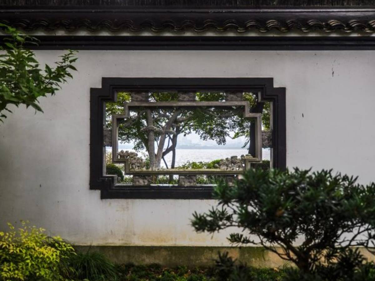 A decorative window