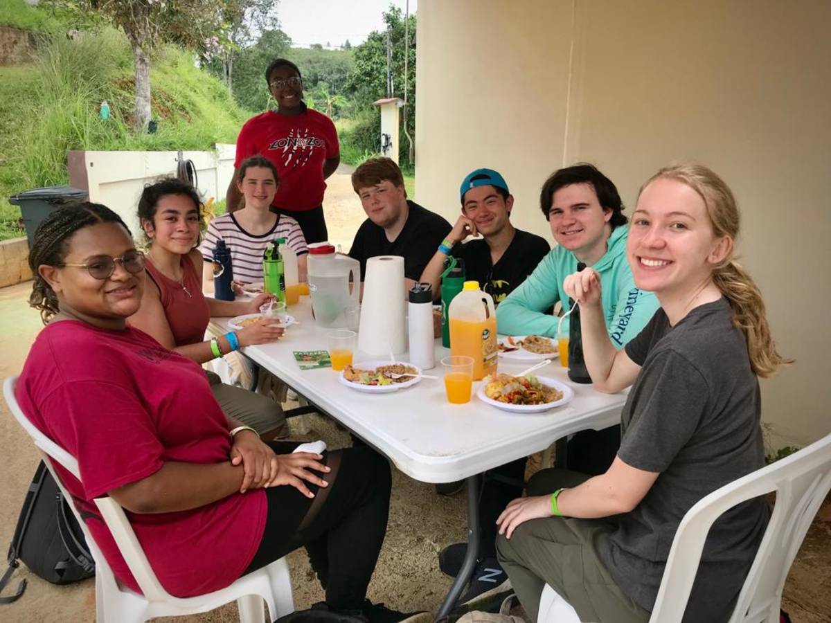 A delicious local lunch in Puerto Rico