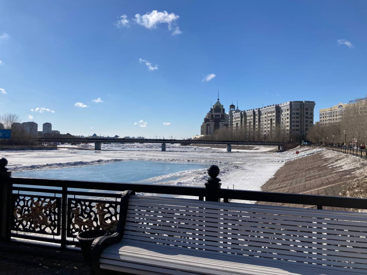A snowy river