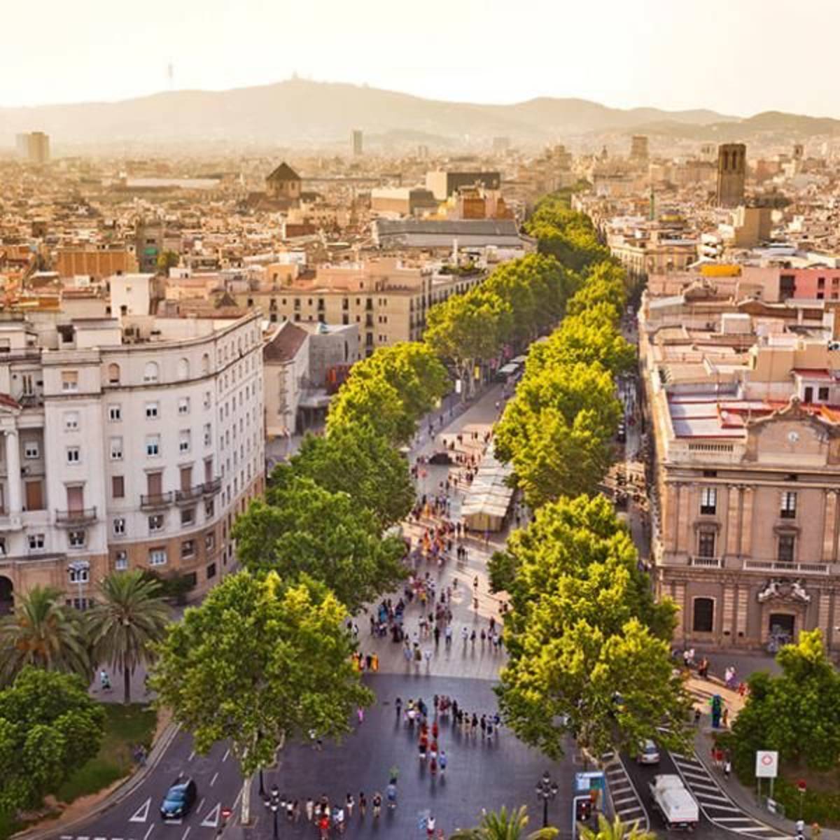 barcelona, spain, street vew