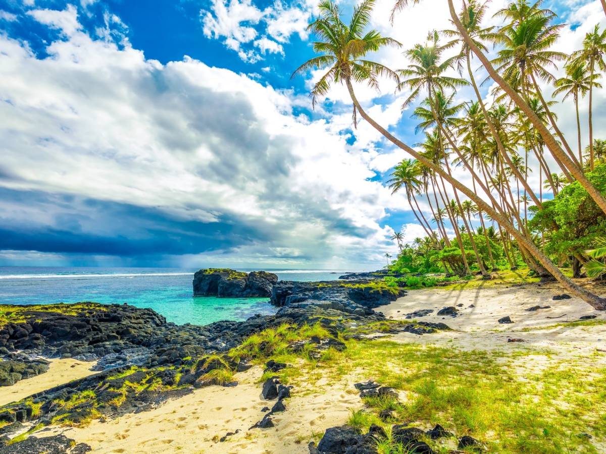 Beach in Samoa