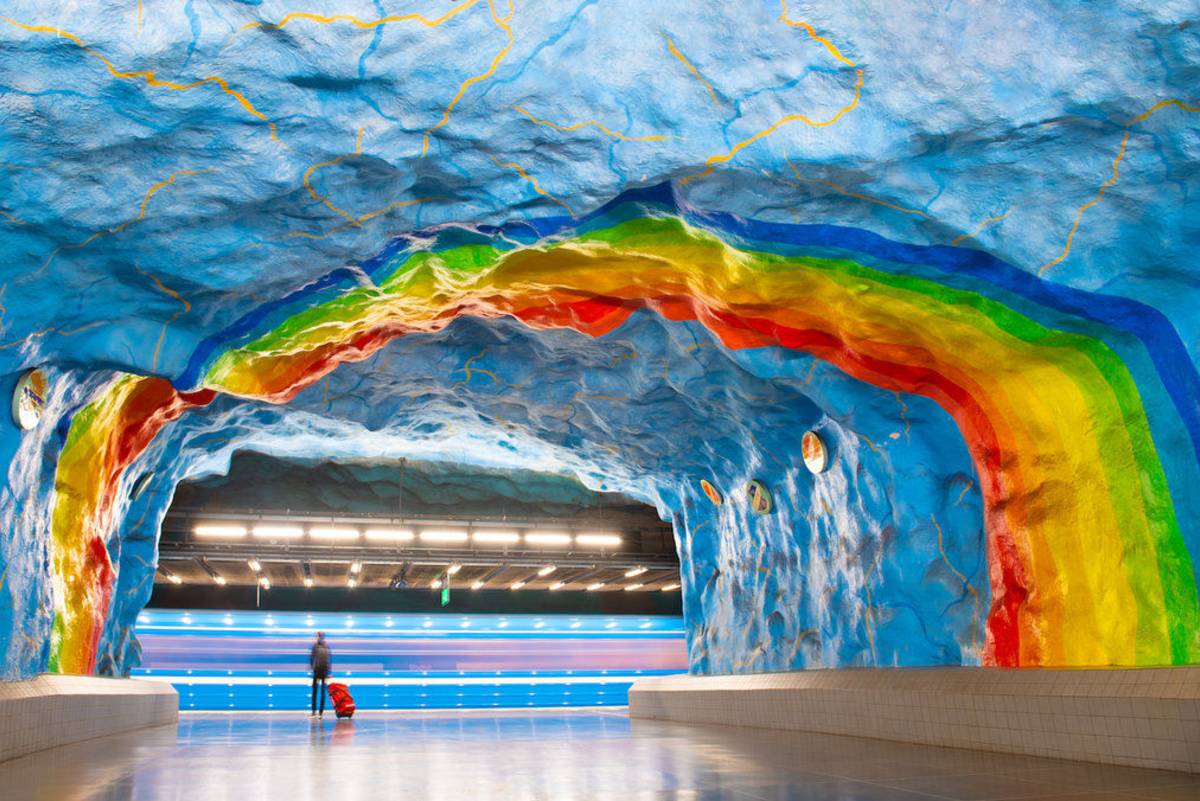Stockholm rainbow station