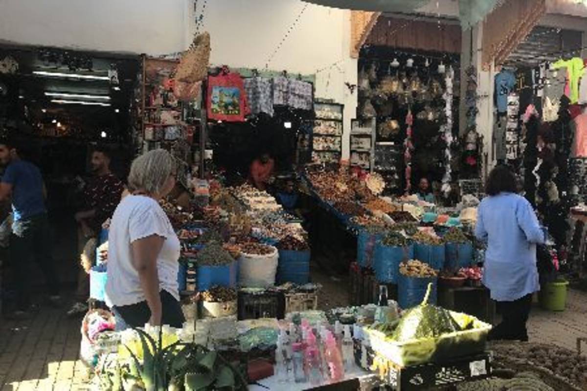 Busy Moroccan market