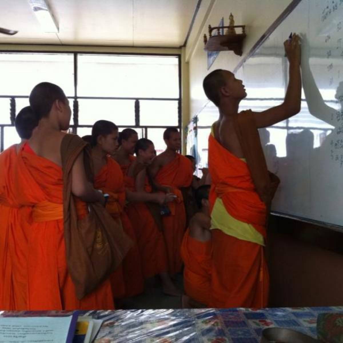 Teaching English to Monks in Thailand with Love Volunteers!