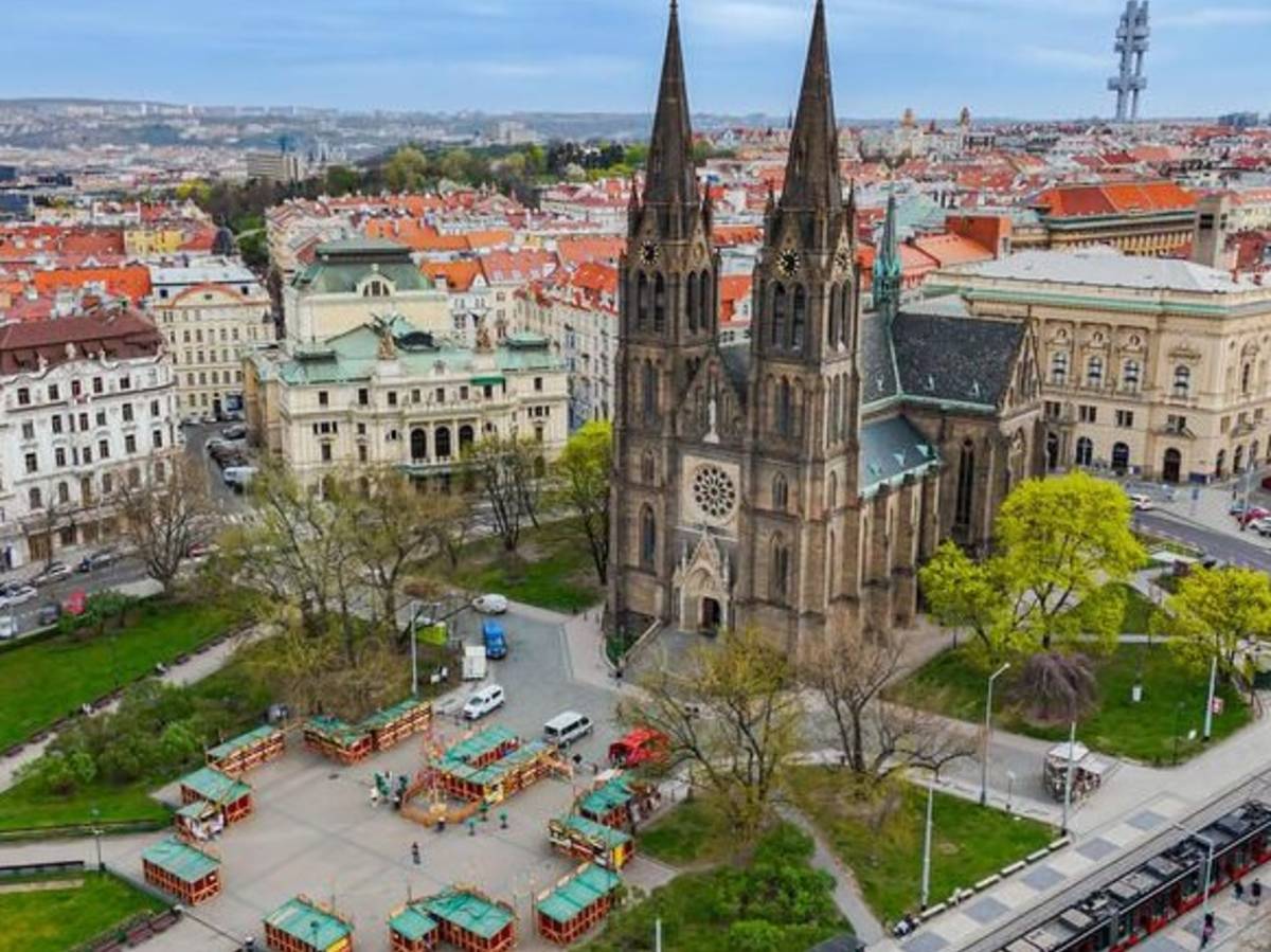 City of Prague from above