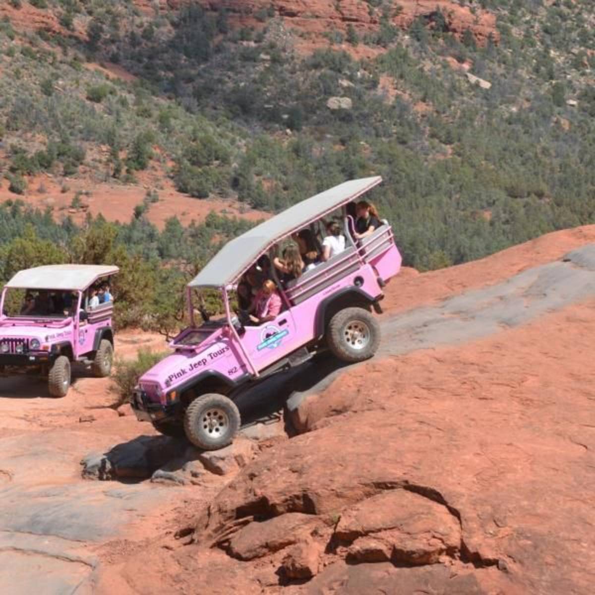 pink jeep