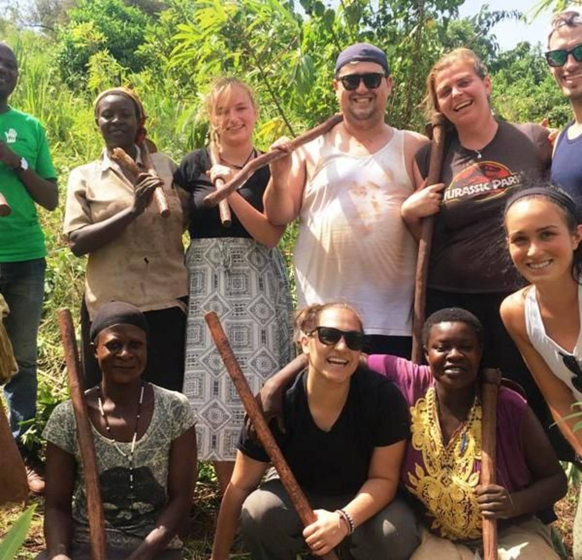 Volunteer on a farm in Uganda
