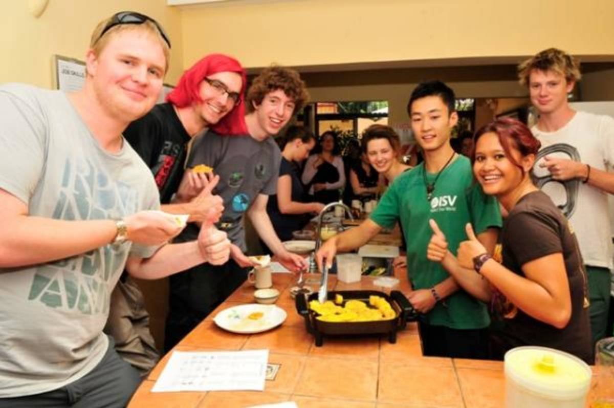 Cooking class at our Heredia Campus, Costa Rica