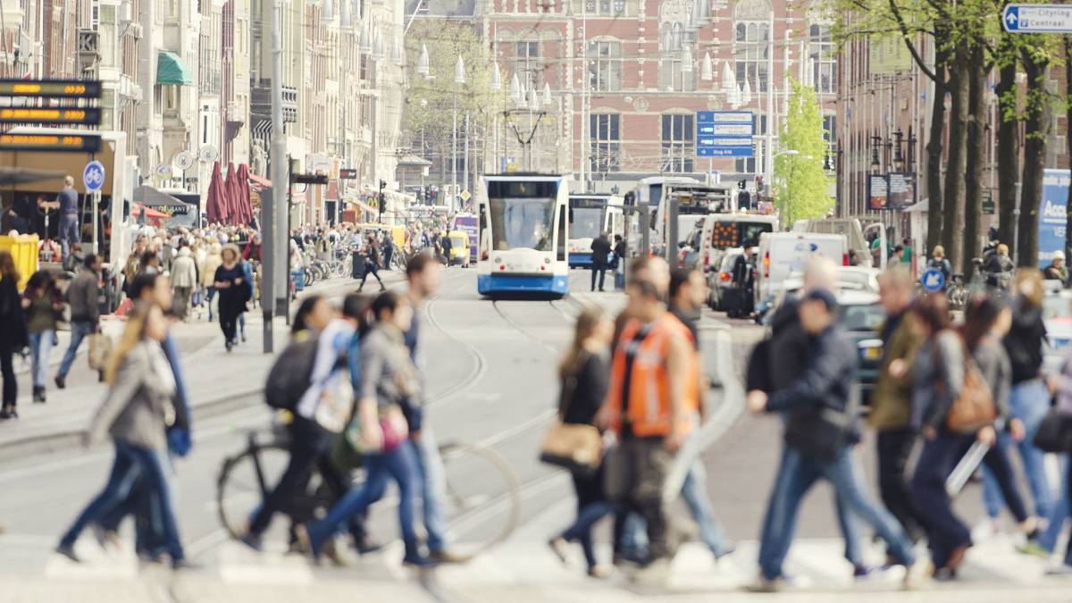 Crosswalk in Amsterdam