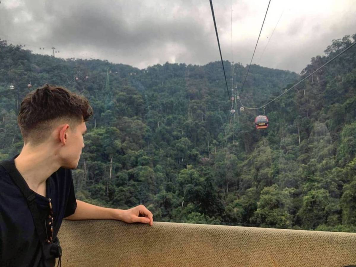 English teacher travelling in Vietnam