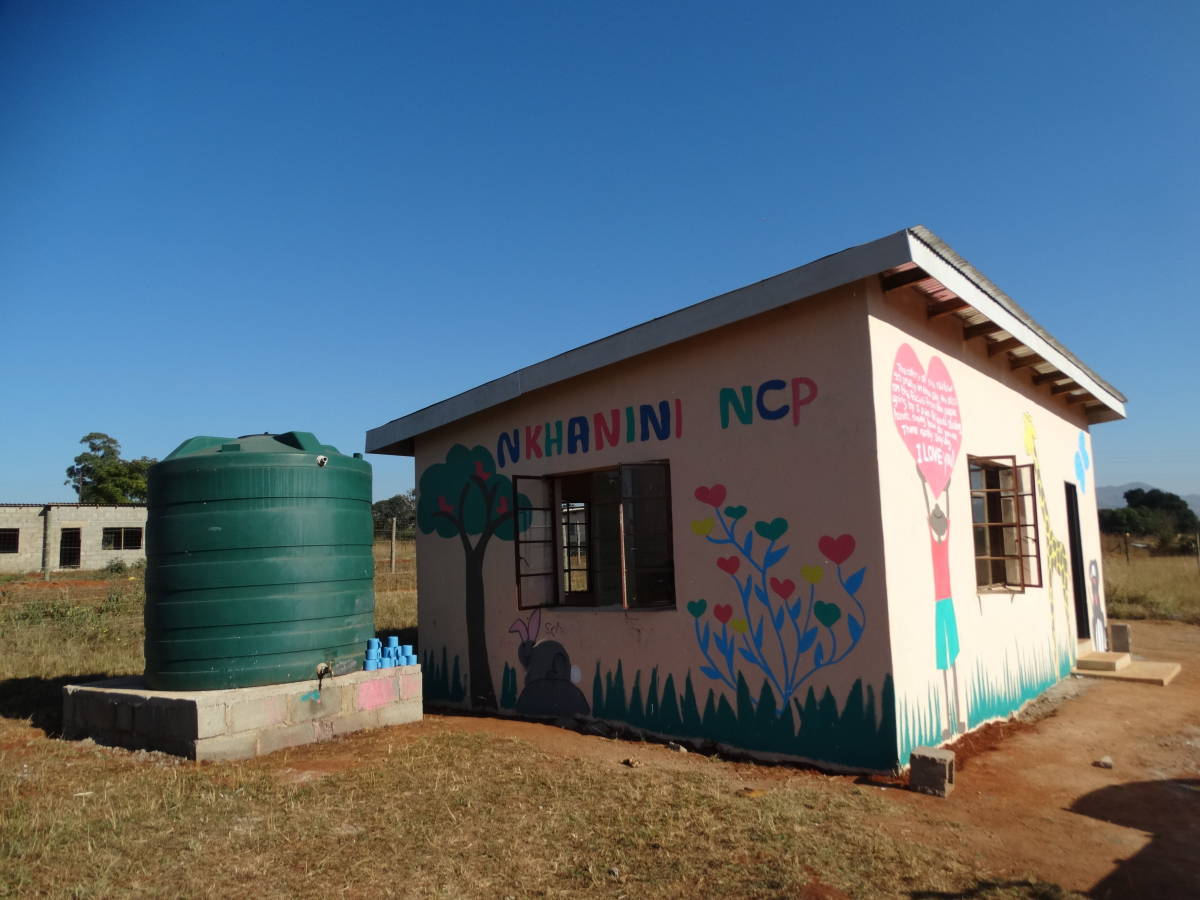 Finished preschool volunteer building project Swaziland