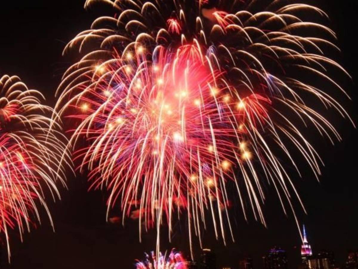 fireworks in New York
