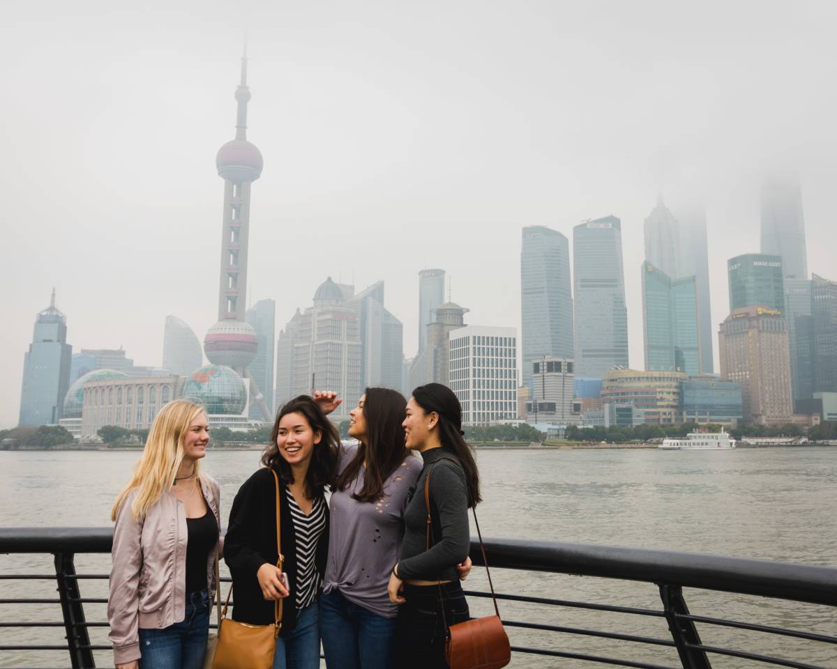 Friends in Shanghai, China.