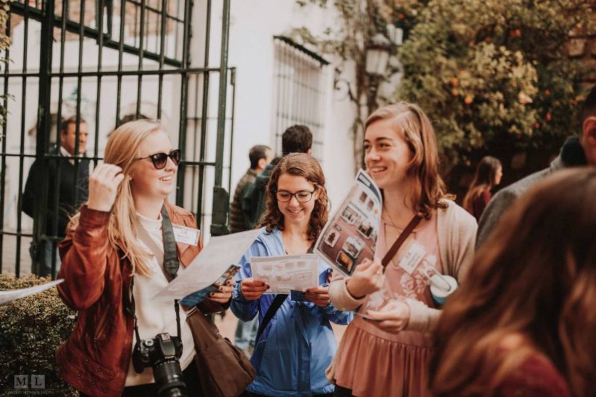 Gap year student at orientation walk