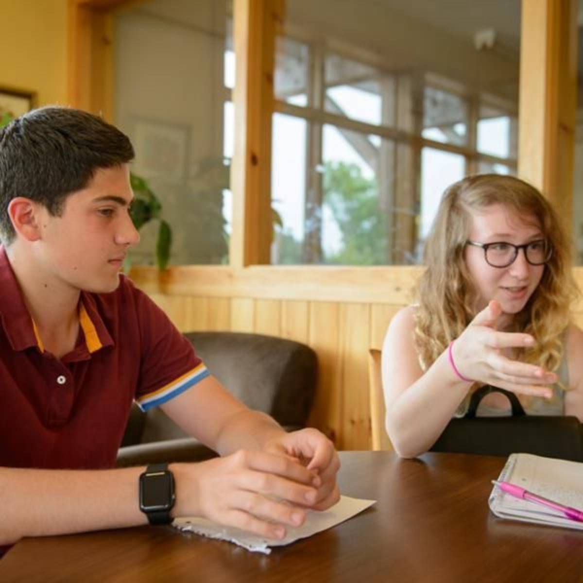 Harvard Youth Climate Summit students engage in brainstorming