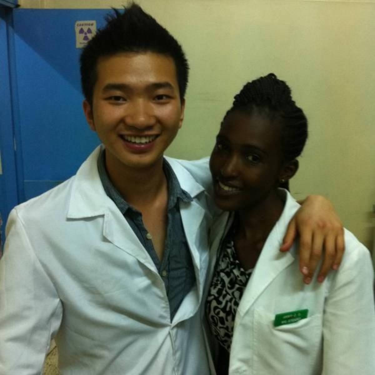 Health care and nursing in a hospital in Kenya