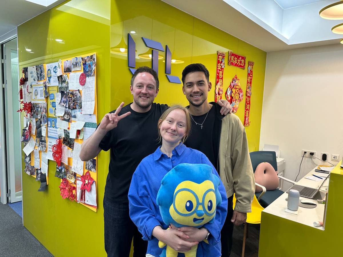 Influencer Jamie Zhu studying at LTL Shanghai