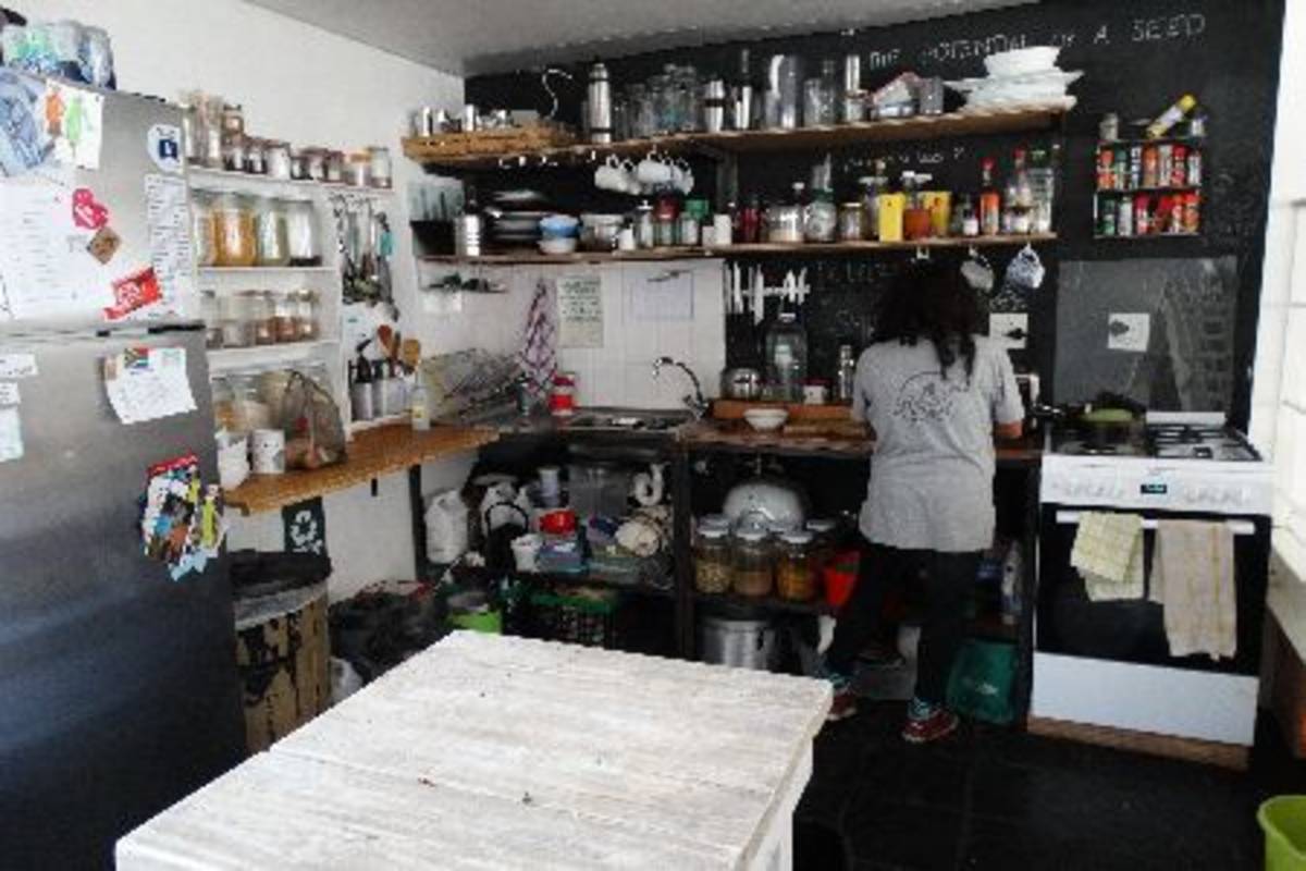 Intern in the kitchen