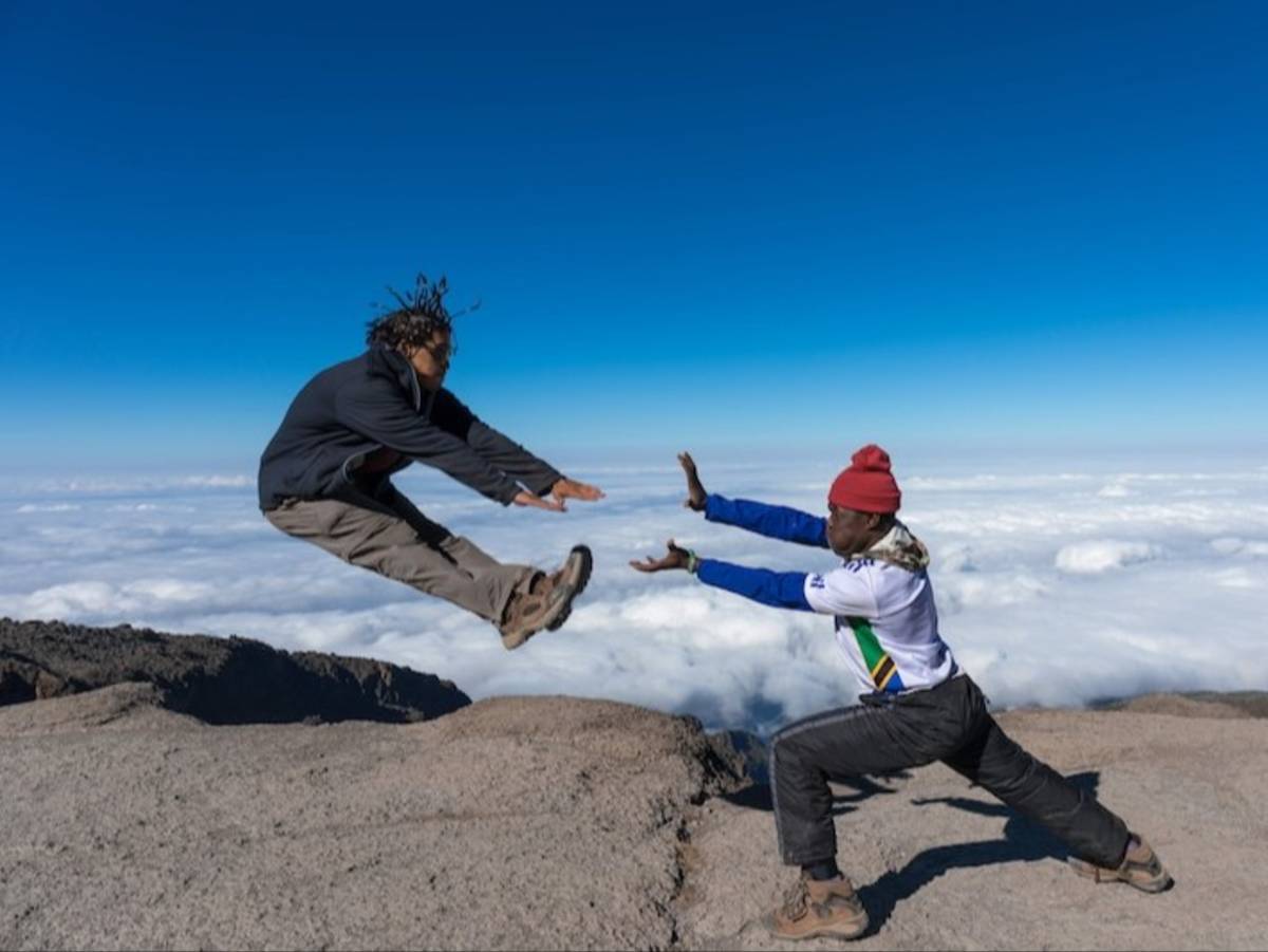 Local guides on Mount Kilimanjaro