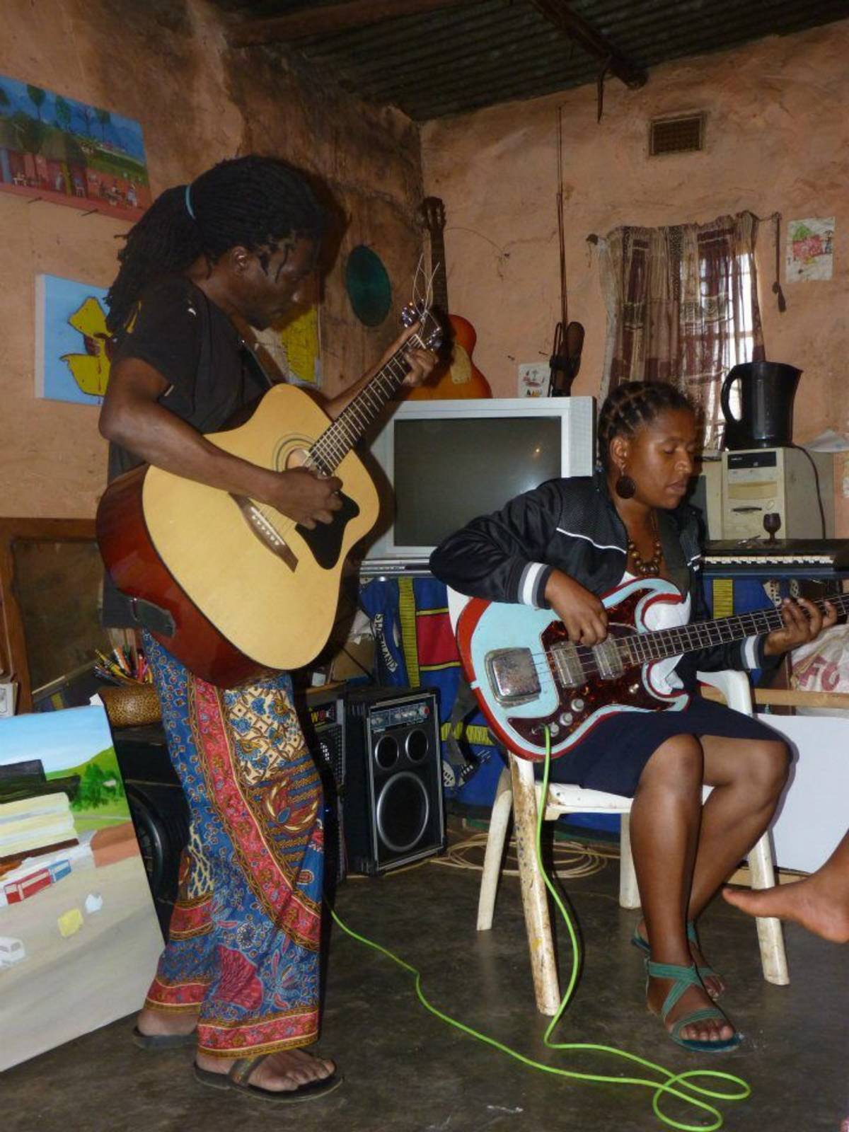 Meeting local musicians