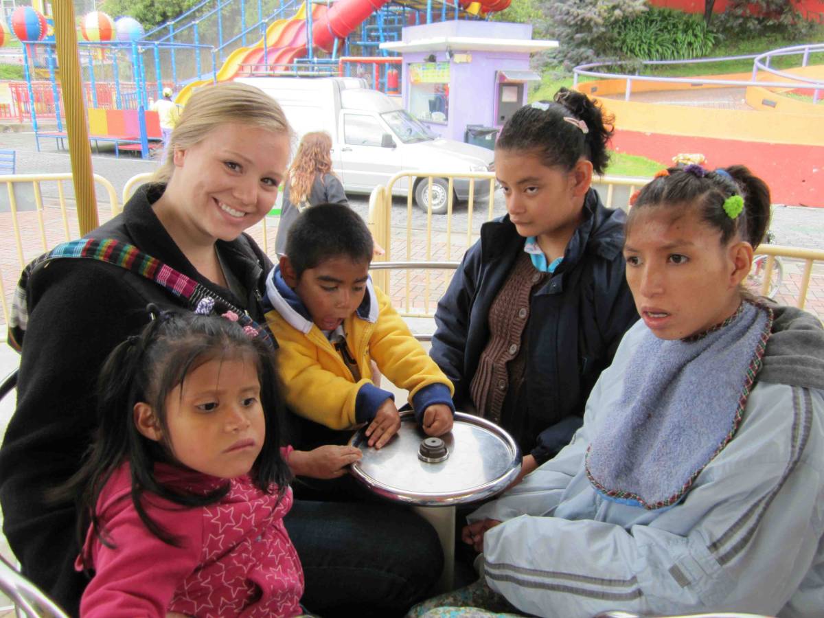 Volunteer with Special children