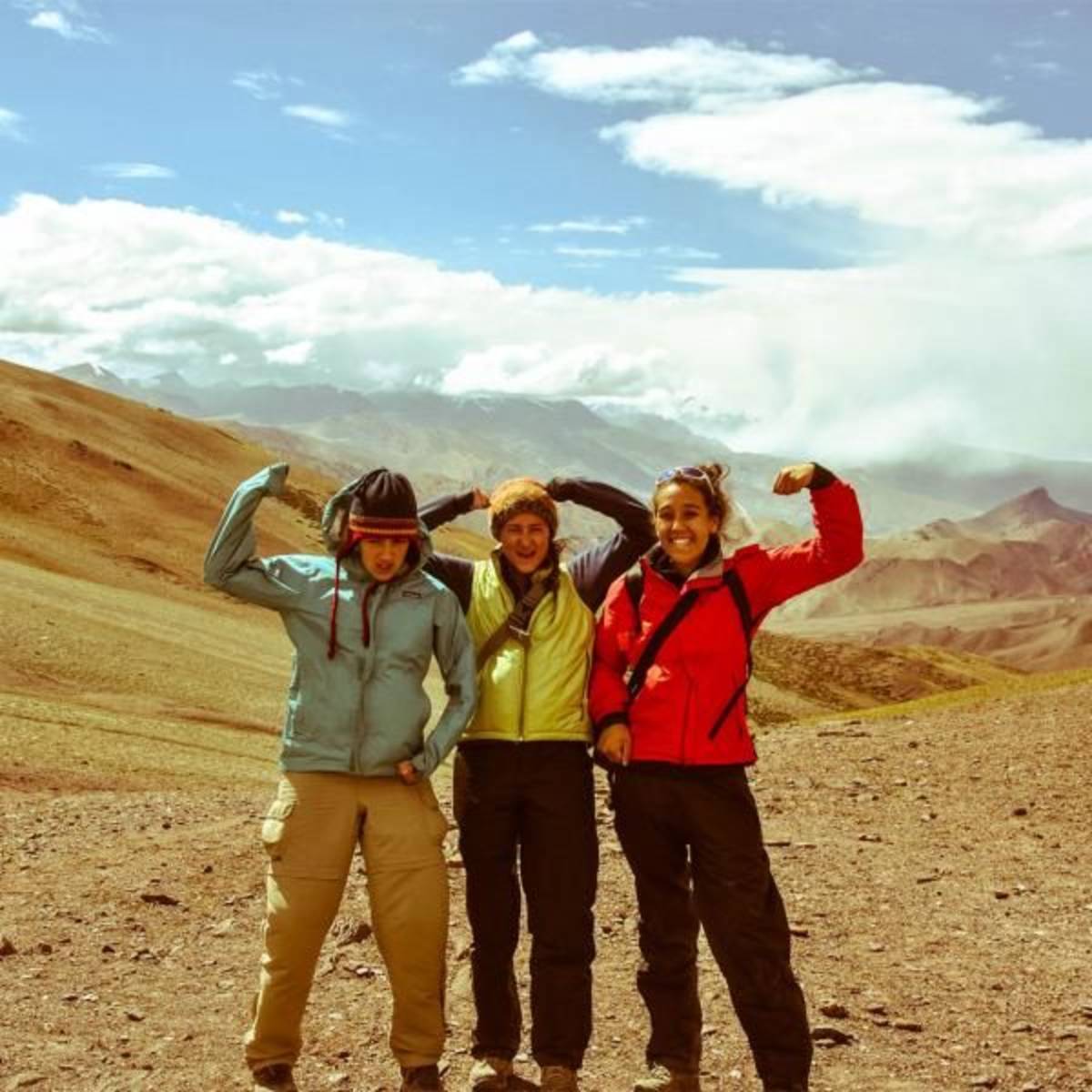 fun with friends hiking in north india
