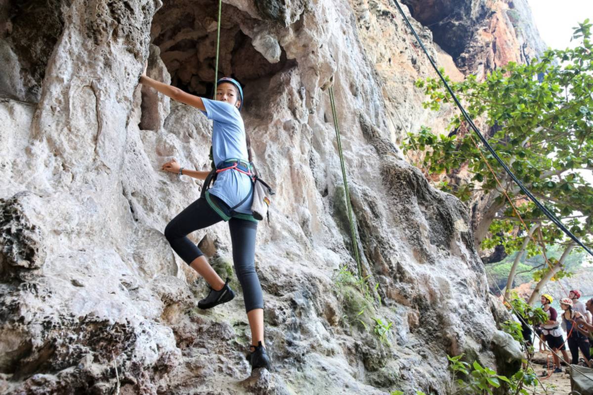 Rock climbing