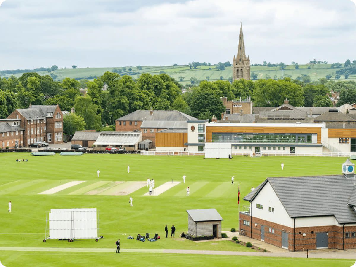 soccer field on school grounds