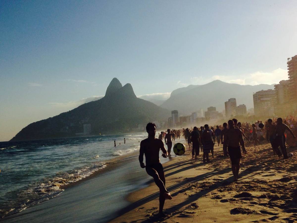 Soccer on the beach
