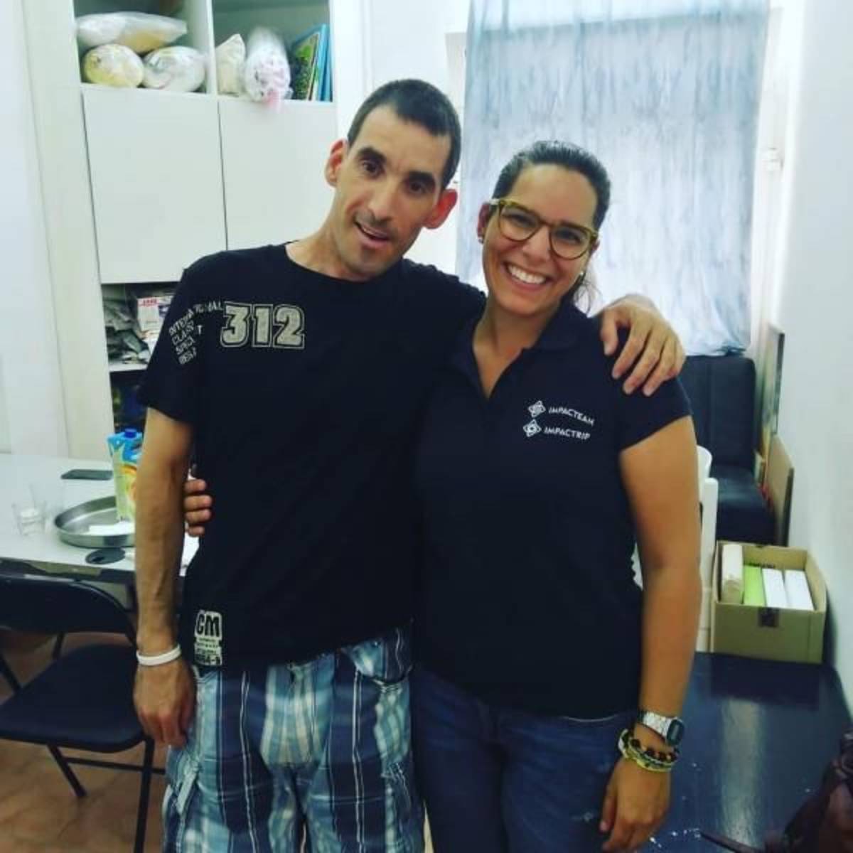 Team members at special needs project site